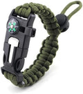 5-In-1 Survival Bracelet | 550 Paracord Bracelet with Compass, Emergency Whistle & Fire Starter | Adjustable 3.2M Bracelet for Camping, Hiking & Bushcraft