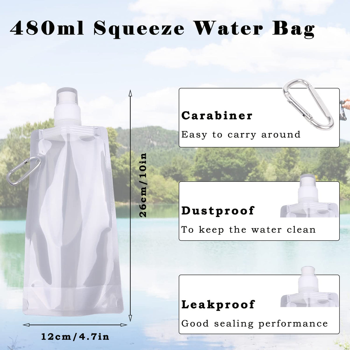 Mini Water Filter Straw, 0.01 Micron, Emergency Gear Outdoors