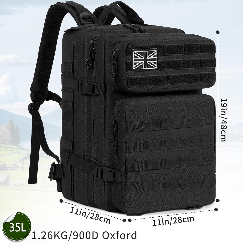 Military Tactical Backpack 20L/25L/35L/45L, MOLLE Rucksack for Men
