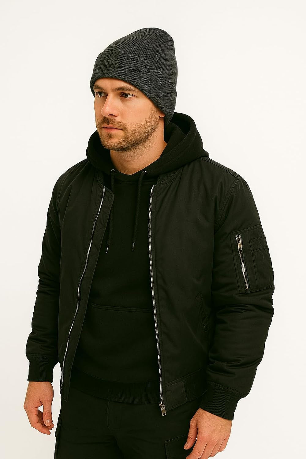 Beanie Hat Plain Soft Comfortable Casual for Men Women Warm Knitted Winter Woolly Skully Ski Headwear Stretchy Thermal Unisex Cap Perfect for Daily Wear Outdoor Sports and Hiking