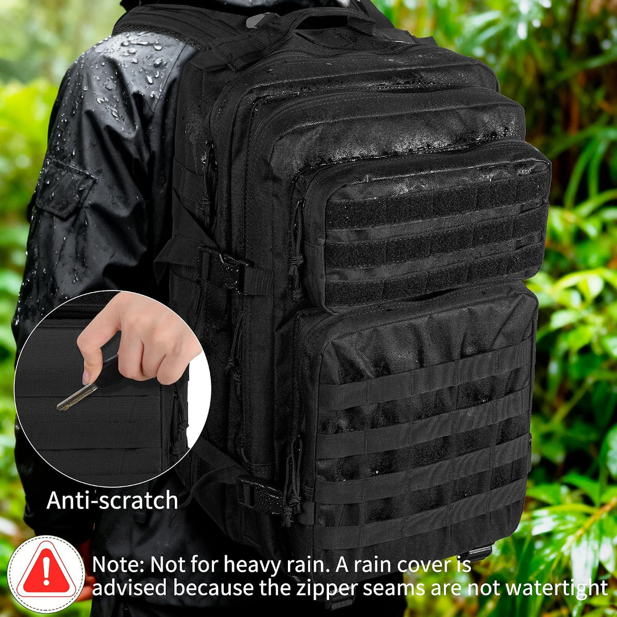 Military Tactical Backpack 20L/25L/35L/45L, MOLLE Rucksack for Men