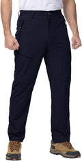 Men'S Lightweight Hiking Trousers with 5 Zip Pockets