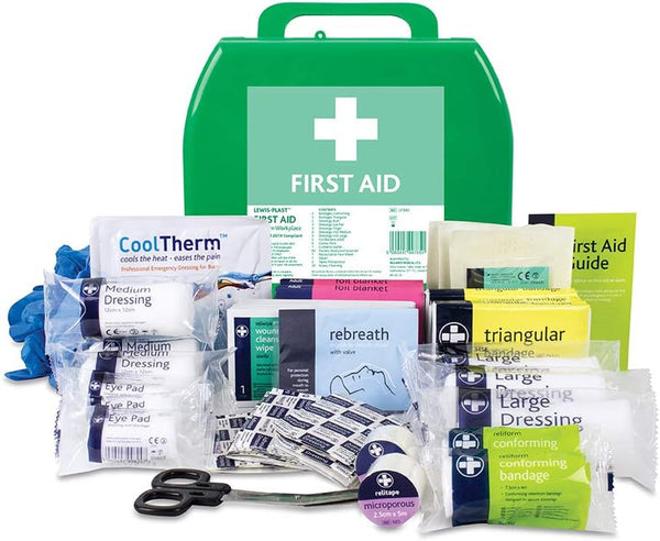 Medium Premium BS8599-1 Compliant (Low-Risk High Risk) First Aid Kit - First Aid Kit for Injuries