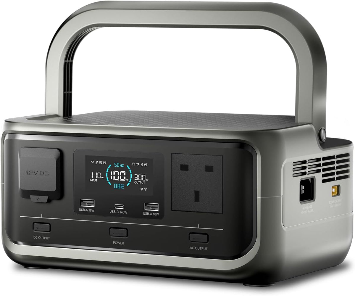 VOLIX P300 Portable Power Station, 256Wh/300W Lifepo4 Battery