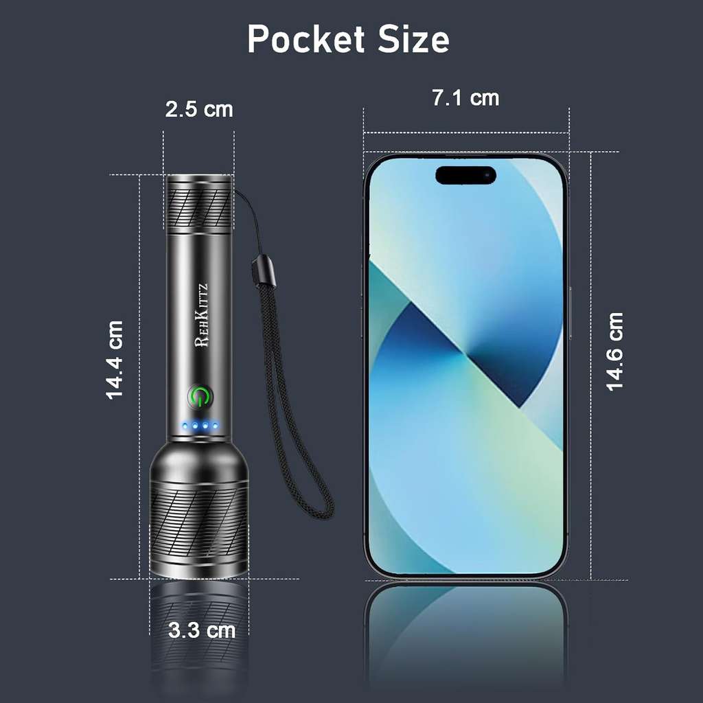 2200LM Rechargeable LED Torch