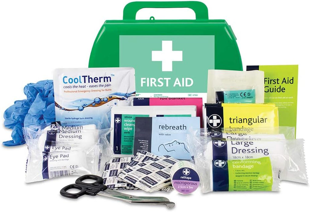 Small Premium BS8599-1 Compliant (Low Risk High Risk) First Aid Kit - First Aid Kit for Injuries
