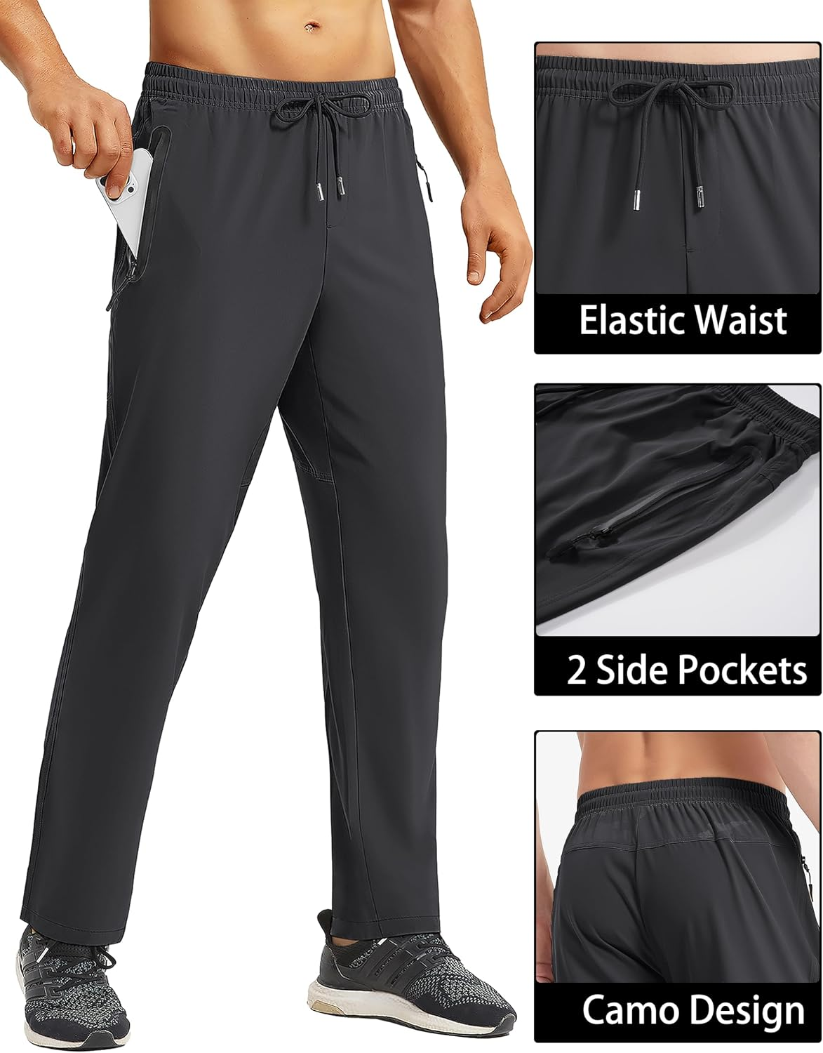 Lightweight Hiking Trousers – Black